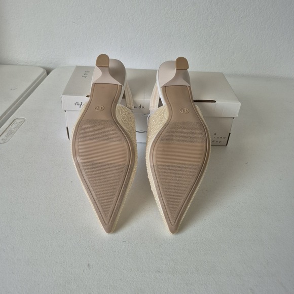 A New Day Shoes Womens Size 11 ivory‎ Milan Heel Slingback New in Box - Picture 5 of 9